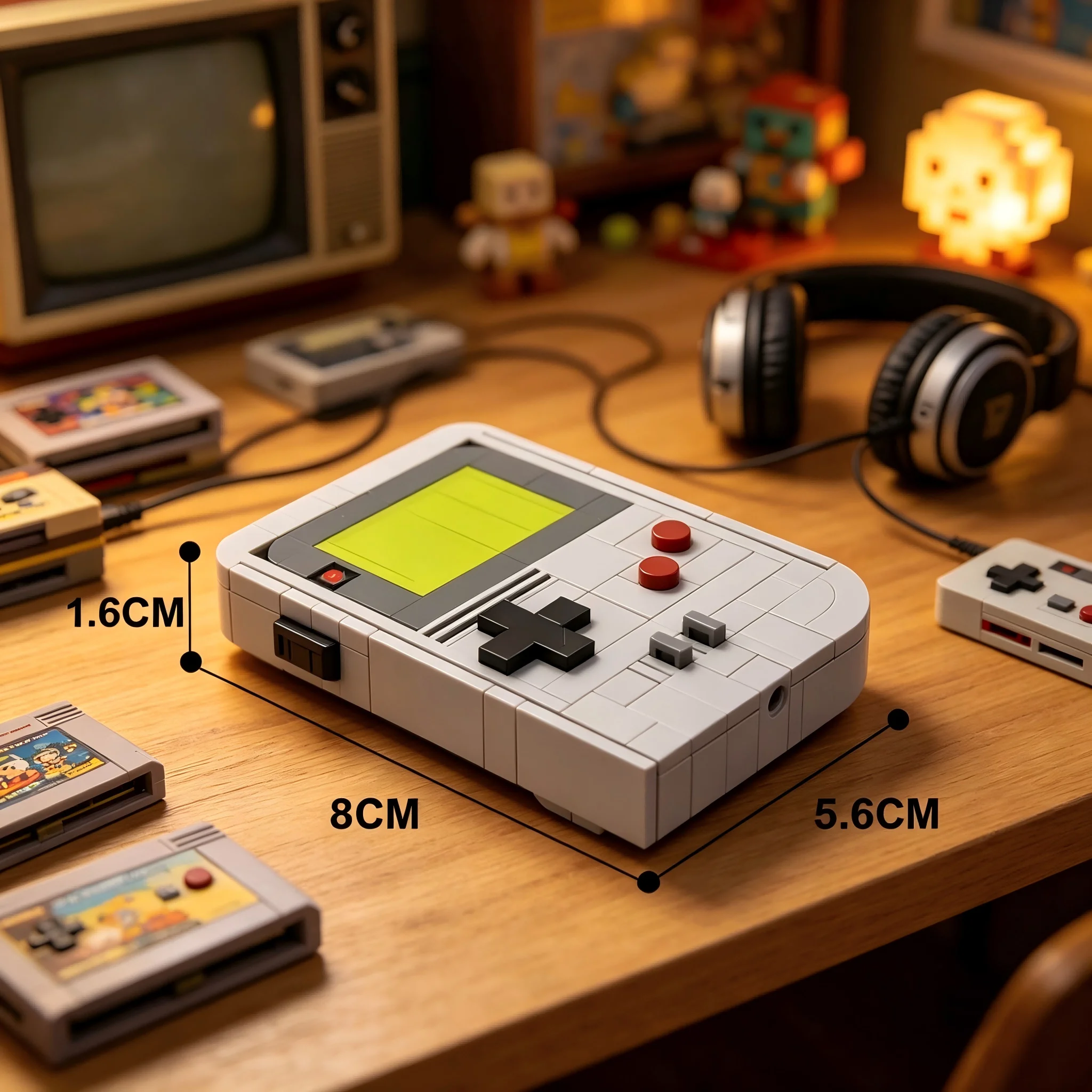 Retro Gaming Event - 新しいMOC220PCSレトロゲームキット組み立て式ホームデコレーションフィギュアは組み立てが必要で、ギフトにも最適です。