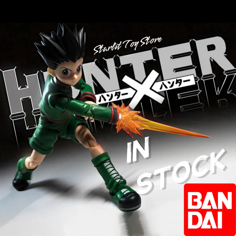 

In Stock 100%Original Hunter X Hunter S.HFiguarts Gon Freecss Anime Action Figure super moveable joint Model Collection Toys