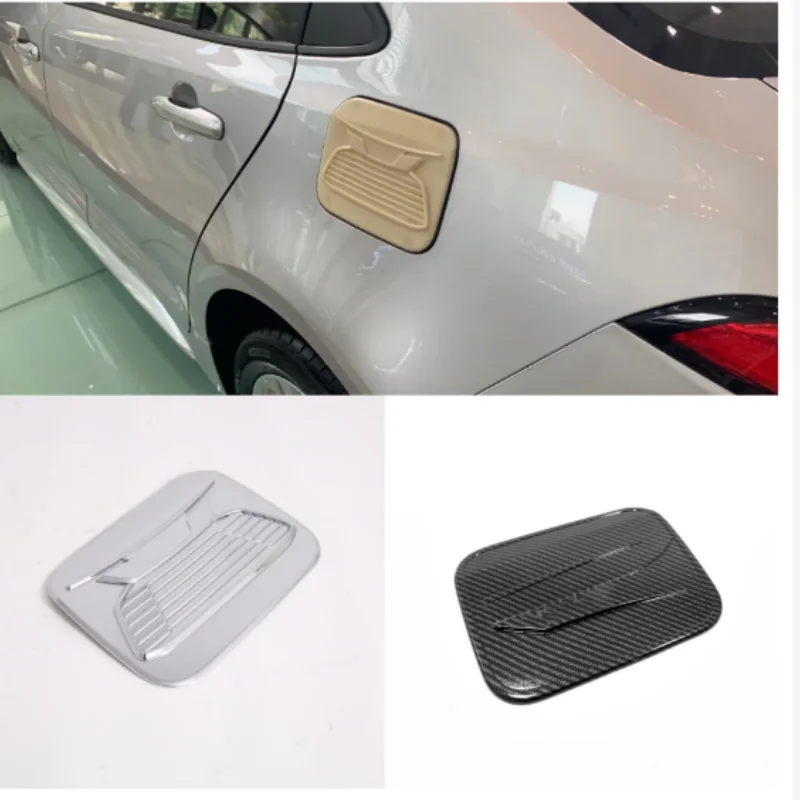 

ABS Chrome Oil Cap Fuel Tank Cap Cover Stickers Sequined Decoration For Toyota Levin 2019-2021 Car Accessories