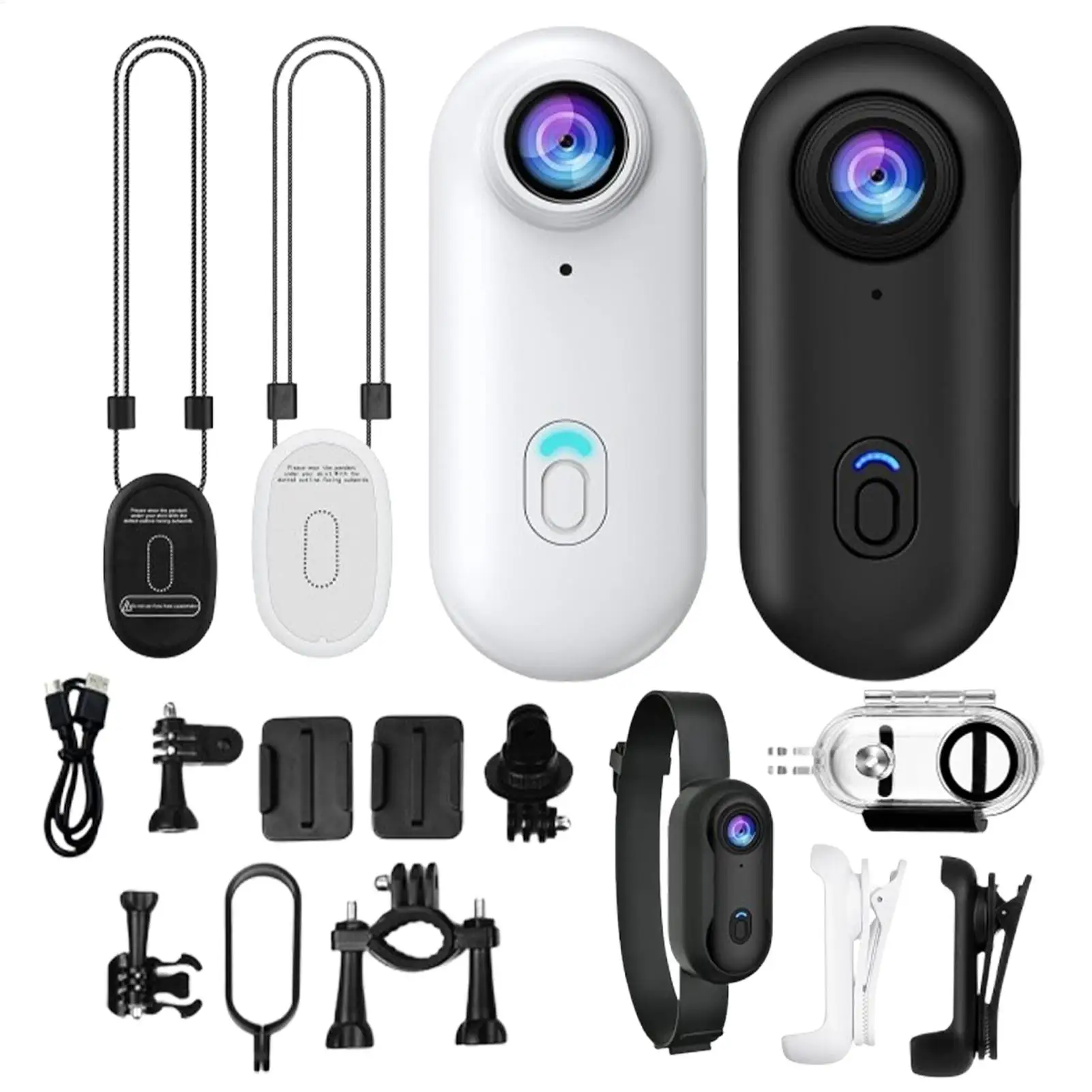 

Камера для большого пальца Портативная экшн-камера Носимое устройство для видеоблогов 170 градусов Широкий угол 1080P Водонепроницаемая компактная камера для занятий спортом