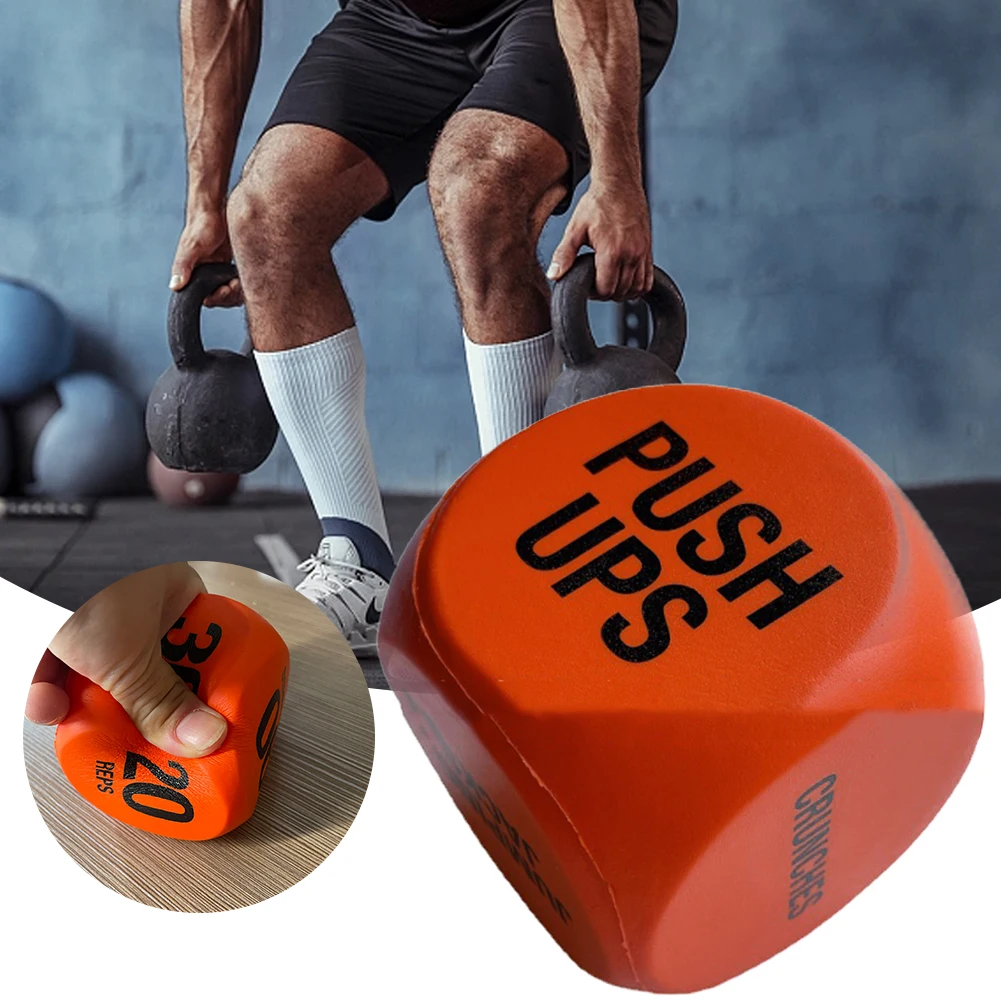 Fun Workout Decision Dices Portable Exercise Fitness Dices PU 2.7 In Compact Dynamic Workouts Dice for Home Gym Exercise Class