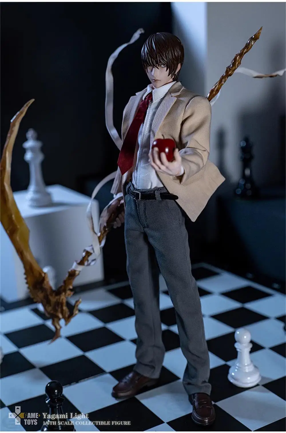 

1/6th GAMETOYS Death Note Cartoon Mini Weapon Model Sickle with Bandage PVC Material Not Real For 12" Action Scene Component