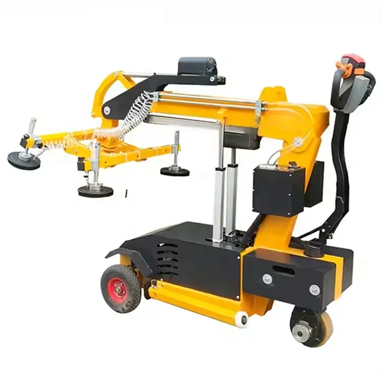 ow Price Small Lifting Equipment 800kg Electric Mobile Glazing Trolley Glass Loading Robot