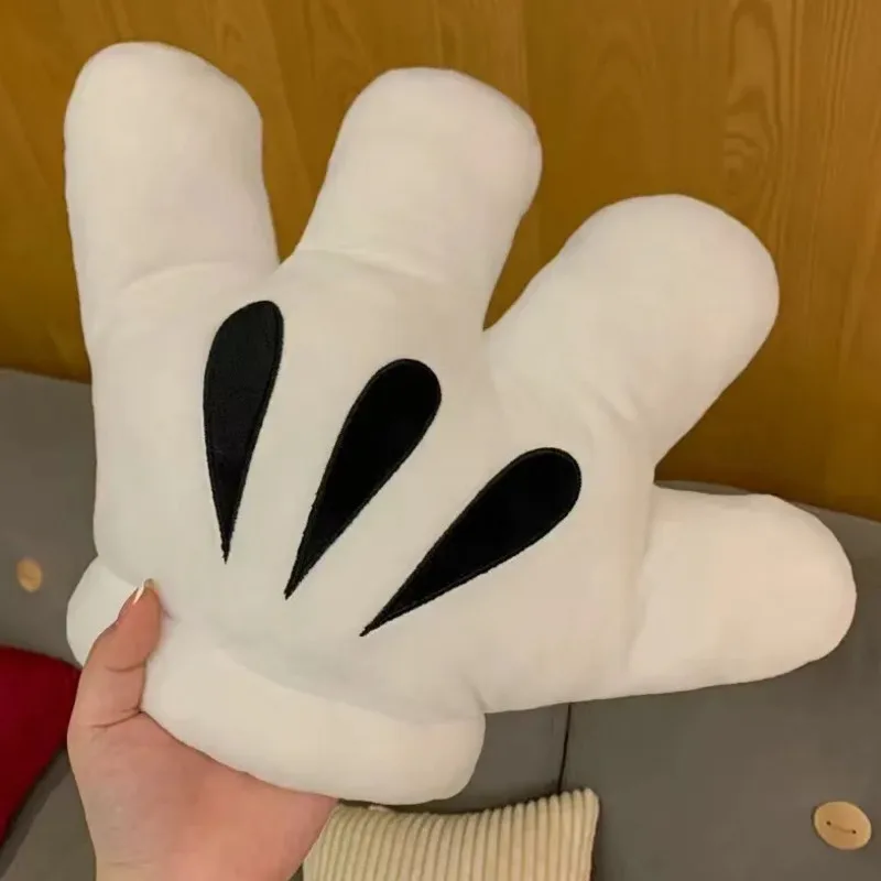 Disney Mickey Mouse Hand Puppet 40-50cm Child And Adult Plush Gloves Minnie Mouse Big Glove Cartoon Cushion Pillow Cosplay Tool