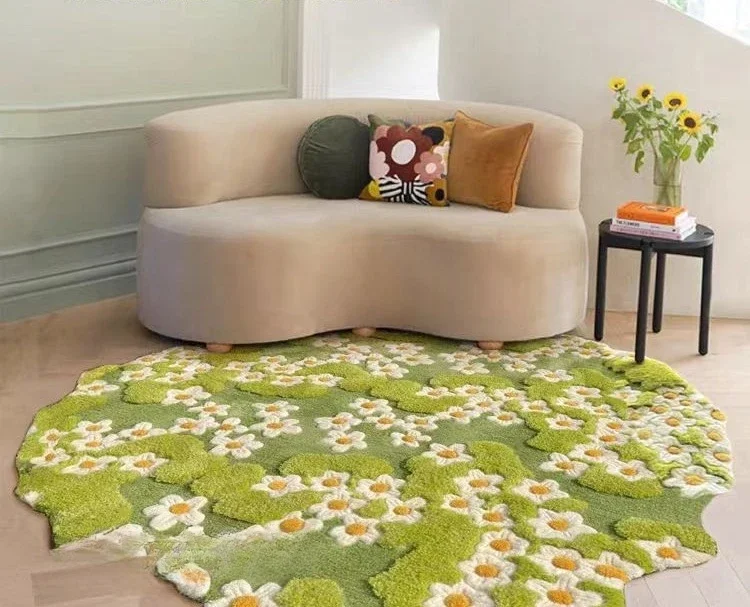 

CL Moss Ultra Soft Carpet Thickened Printed Foldable Rug Gift Floor Mat Decorative Chair Cushion