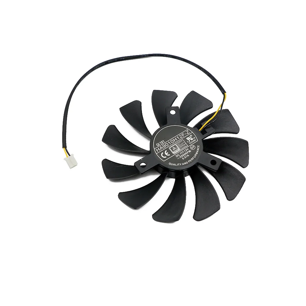 85mm HA9010H12F-Z DC 12V 0.57A 2Pin GTX1050 Ti Cooler Fan For MSI Geforce GTX 1050Ti 4G OC GTX 1050 2G Graphic Card Cooling Fan