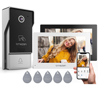 TMEZON 7 Inch Tuya App 1080P Wifi Wireless Smart Video DoorPhone Intercom System with  Wired Doorbell APP/TouchScreen