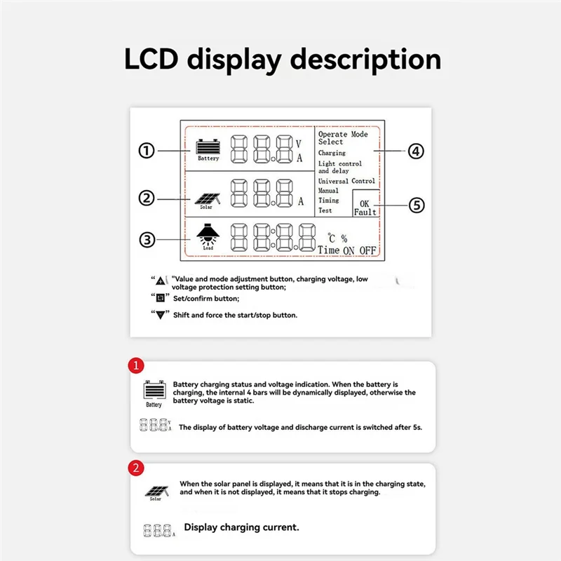 

N82R MPPT 100A Контроллер заряда солнечной батареи 12 В 24 В 36 В 48 В Автоматическая двойная зарядка через USB Forlead Acid Lithium Battery Солнечная панель A