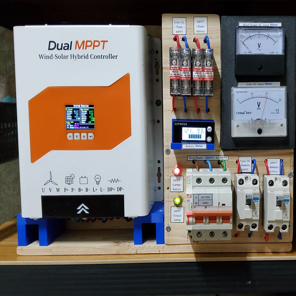 8KW Wind 6KW Solar 12V/24V  MPPT Wind Solar Controller with Maximum Power Point Tracking Technology