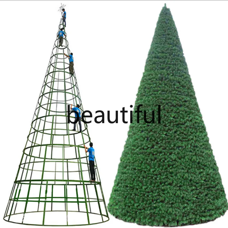

Household Christmas tree shopping mall beautiful Christmas luxury Christmas tree wrought iron frame tree