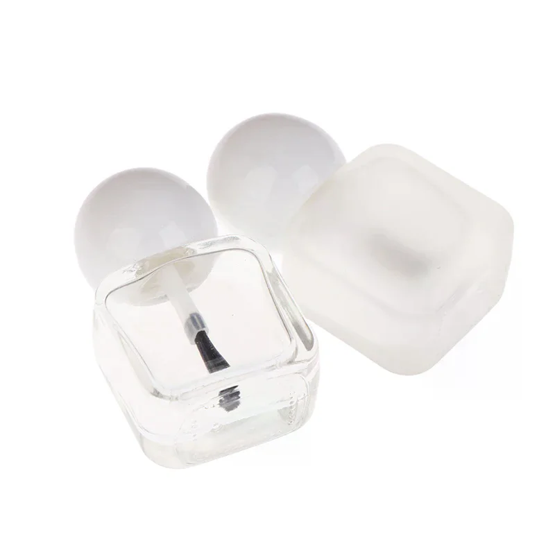 1 stücke 10 ml Leere Nagellack Flaschen Klar Glas Nagel Gel Flaschen Mit Pinsel Kappe Nagel Öl Nail art werkzeug