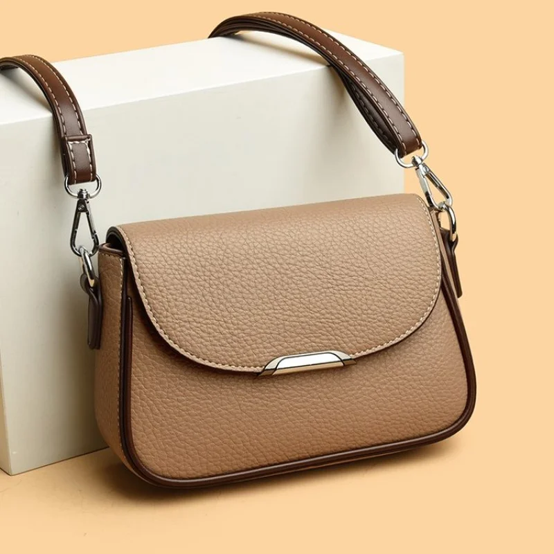 

2025 Новая высококачественная женская кожаная сумка через плечо, роскошный бренд, известный дизайнер, модная Парижская классика ​