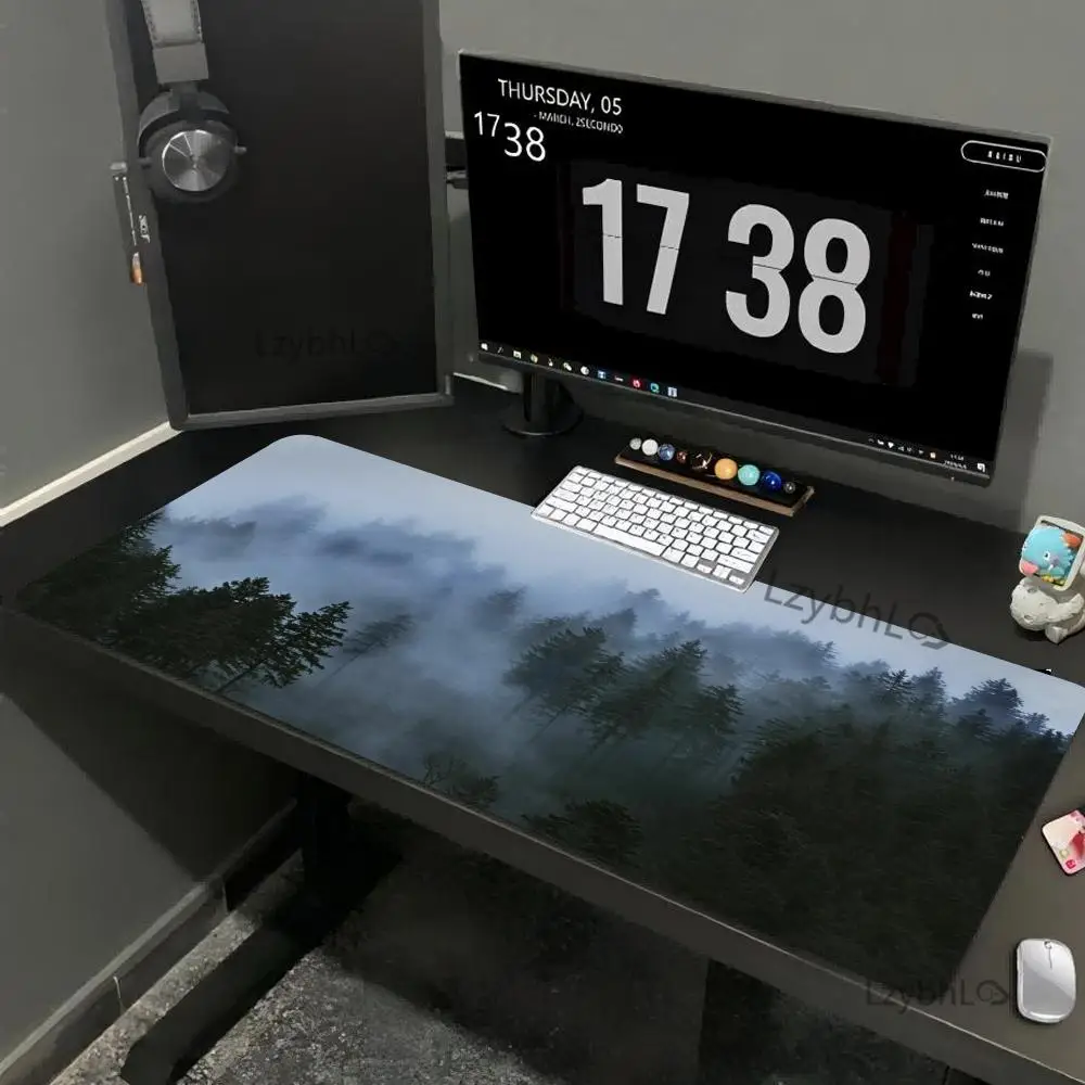 

Misty Forest Large Mouse Pad Esports Office Laptop Desk Mat XXL Game Rubber Non-slip Mousepad PC desktop accessories Table Mats