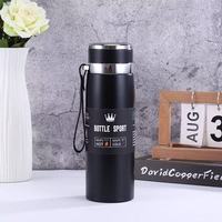 Cross-border special 316 stainless steel thermos cup portable sling travel pot large capacity outdoor sports