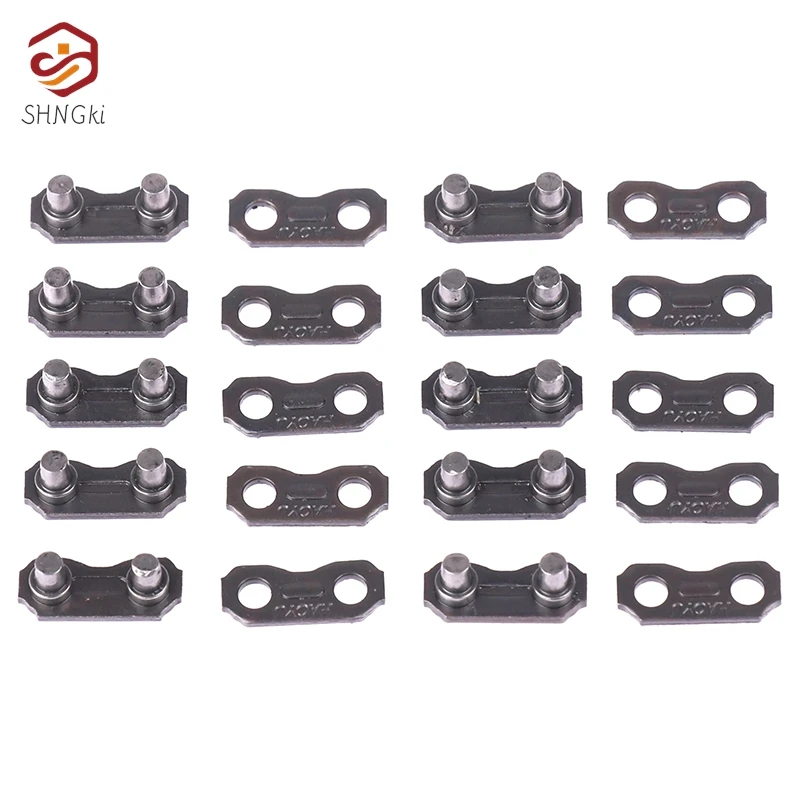 10Pcs Stainless Steel- Chain Link Connector Joints Chainsaw Chain Joiner Link For 325 Chain