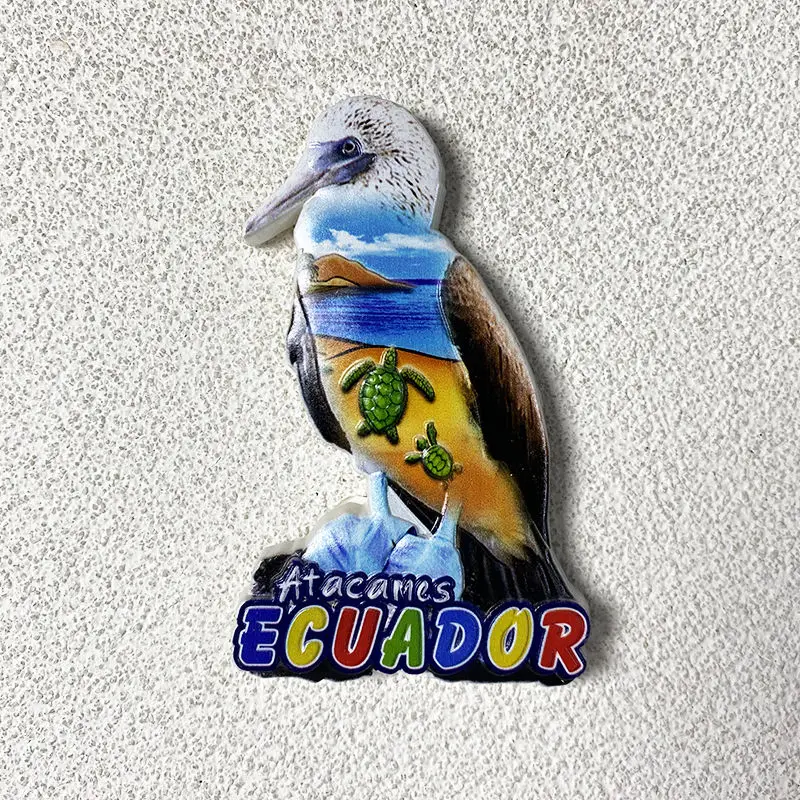 

Ecuador travel souvenirs marine style home decorations3d3D Seabird Magnetic Fridge Magnet Gift