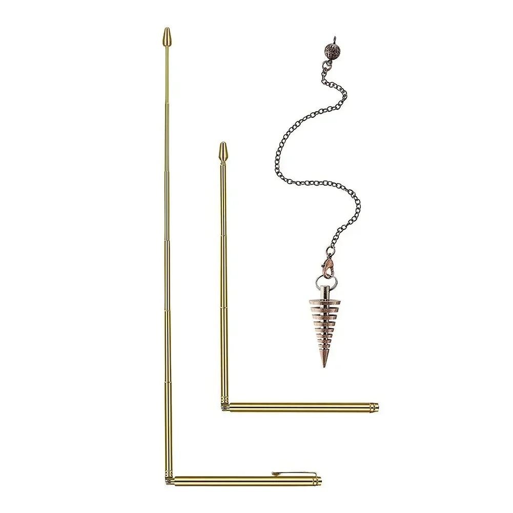 Imagem -04 - Cobre Puro Dowsing Sticks Metal Detector Rod Sonda de Cobre Água Gold Finding Caça ao Tesouro Ferramentas de Adivinhação 999