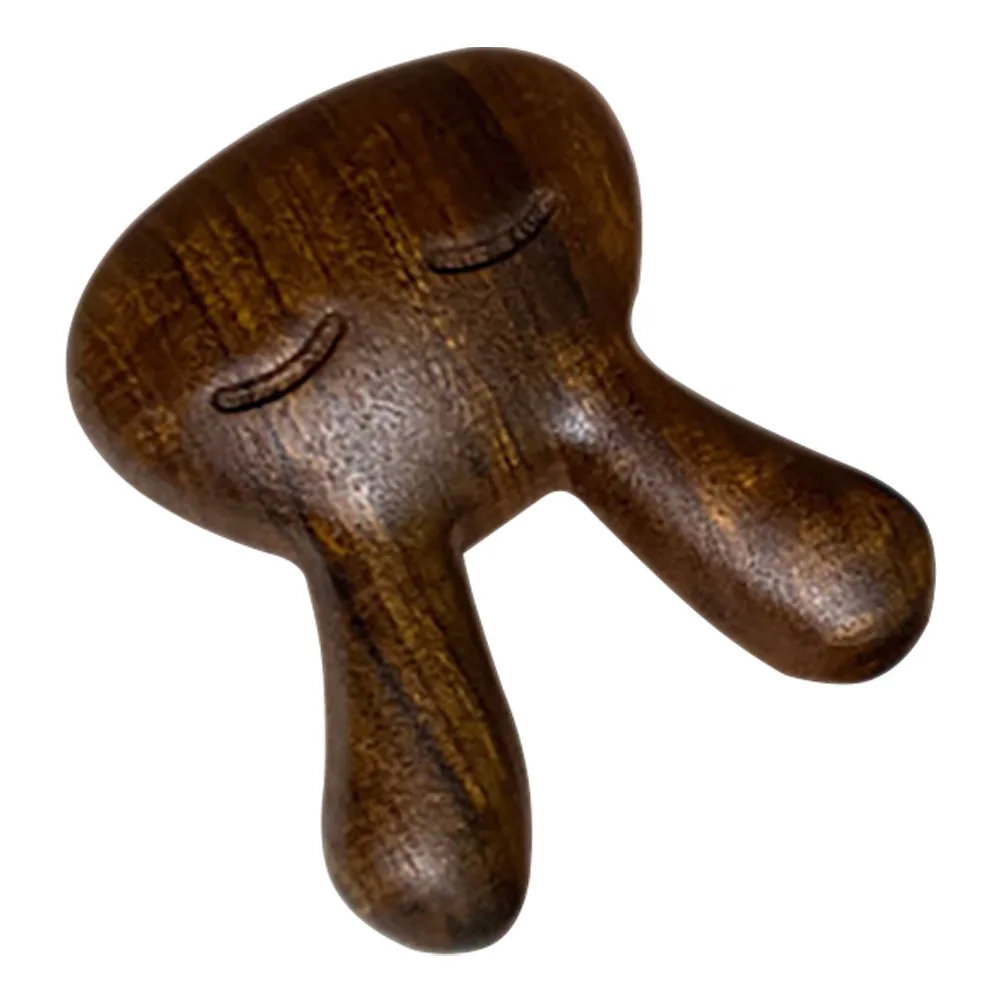 Raschietto per naso portatile Massaggiatore per naso in legno Strumento portatile per la bellezza del viso per la riduzione delle rughe e la circolazione sanguigna