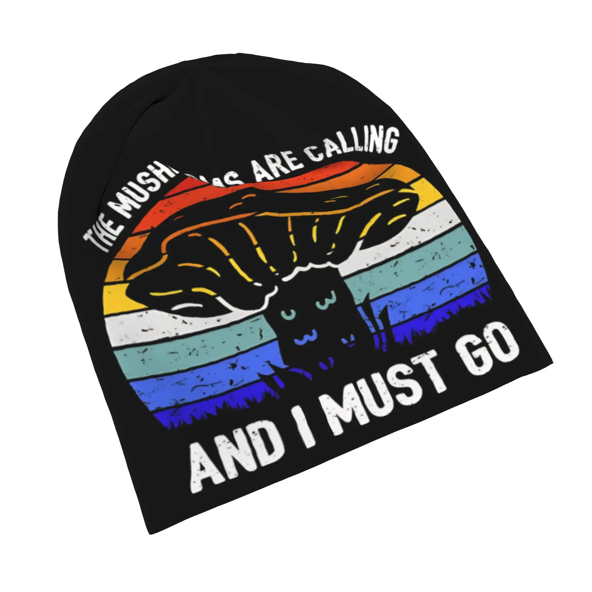 Quick Dry Mushrooms Are Calling Slouchy Beanie for Men Women Climbing Skull Cap