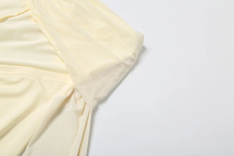 Robe longue de soirée élégante et Sexy, maille transparente, Patchwork, froncée, moulante, col en V, épaules dénudées, manches longues, creuse, vacances