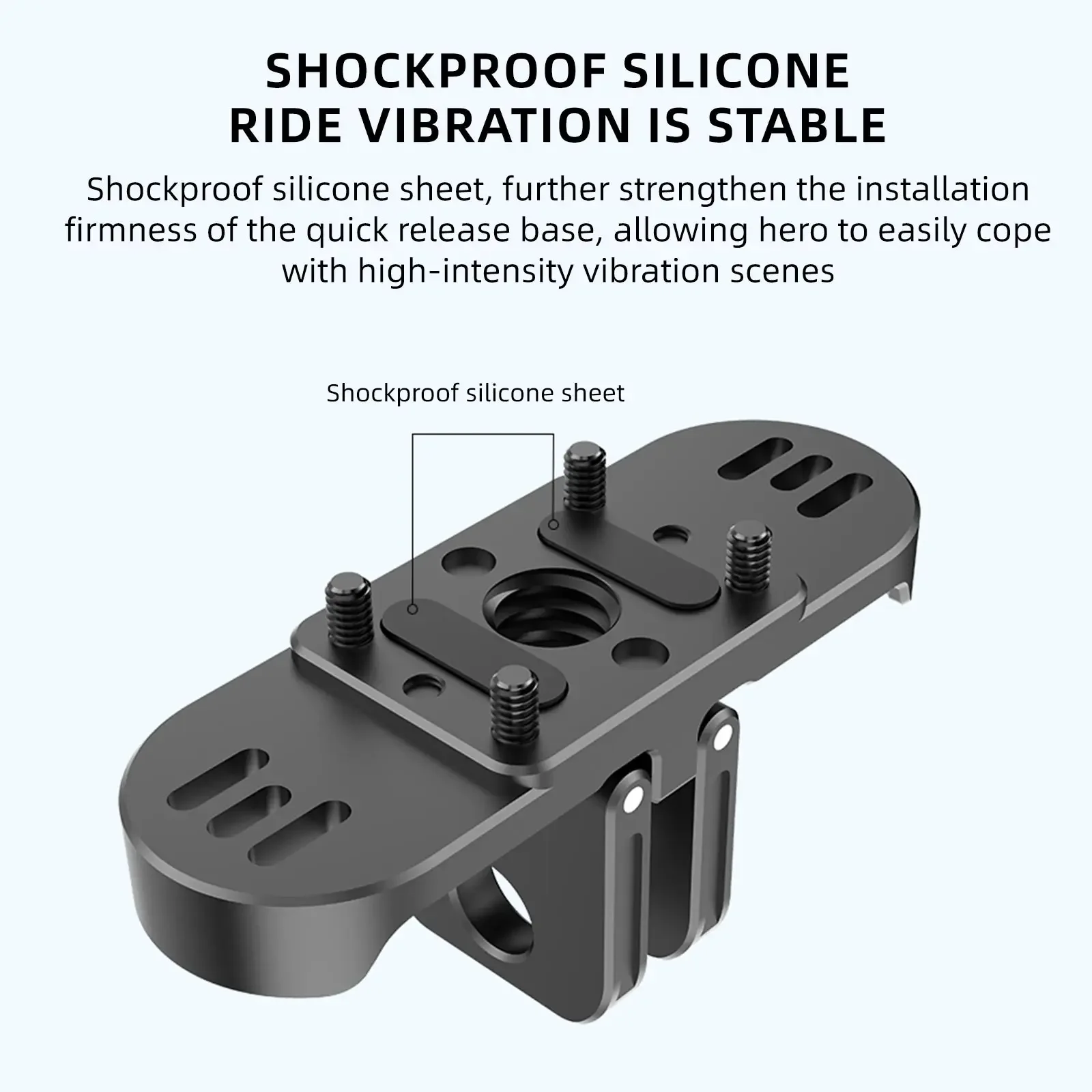 Полая быстросъемная база для Gopro Hero 9-12, дизайн громкоговорителя с разблокировкой, магнитный двойной конг + алюминиевый адаптер с резьбой 1/4 дюйма (Ac18)