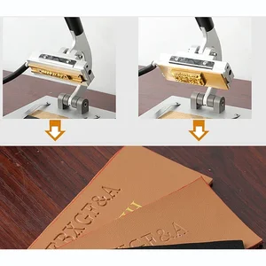 Kulit Hot Foil Stamping Embossing Manual Mesin Digital Logo Perpindahan Panas Peralatan Press Printer dengan 1 Buah Kertas Bronzing 12 mesin foil penjualan terbaik - №