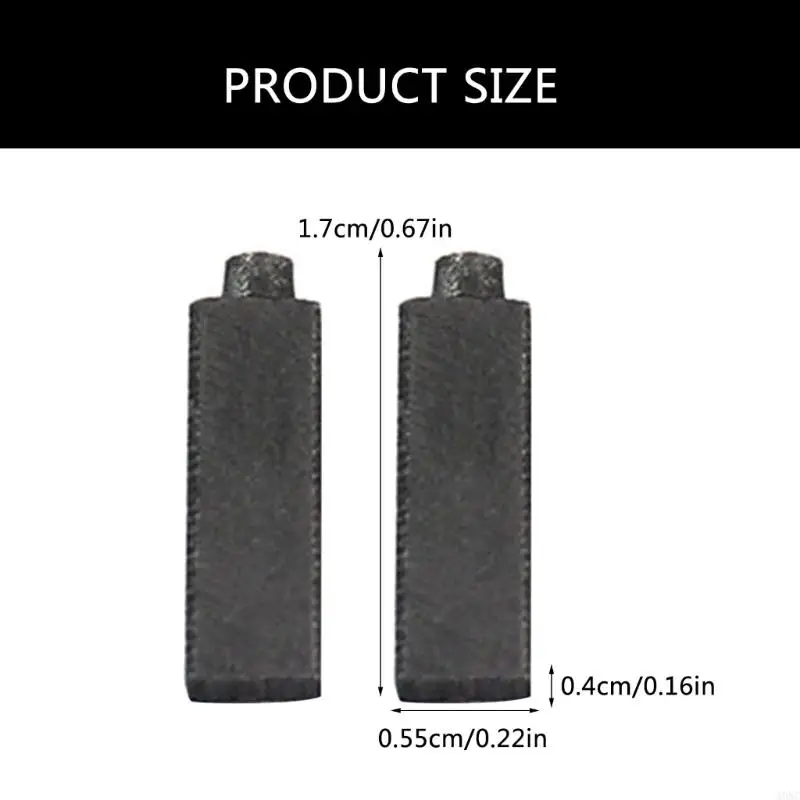 A0NC 12PCS 4x5.5x17 mm Brosses carbone ancres moteur moteur électrique sèche-cheveux sèche