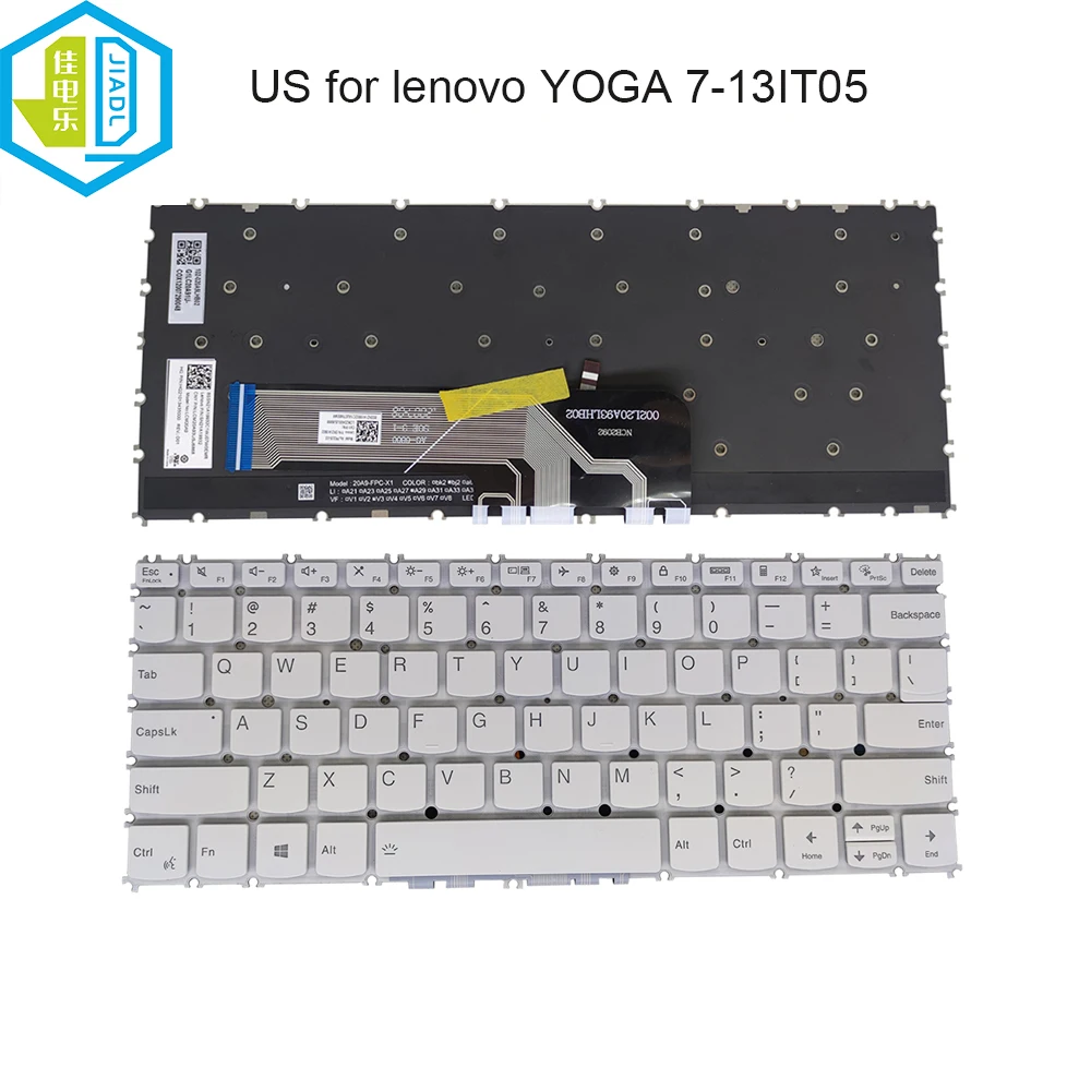 Laptop US Backlight keyboard for lenovo YOGA SLIM 7-13ITL05 7-13ACN05 Carbon 13ITL5 English Computer keyboards light SN21A19932