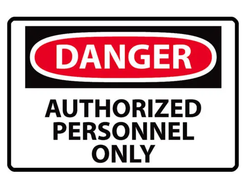 AUTHORIZED PERSONNEL ONLY Sign CUSTOM METAL SIGN Durable Aluminum NO RUST DD#270