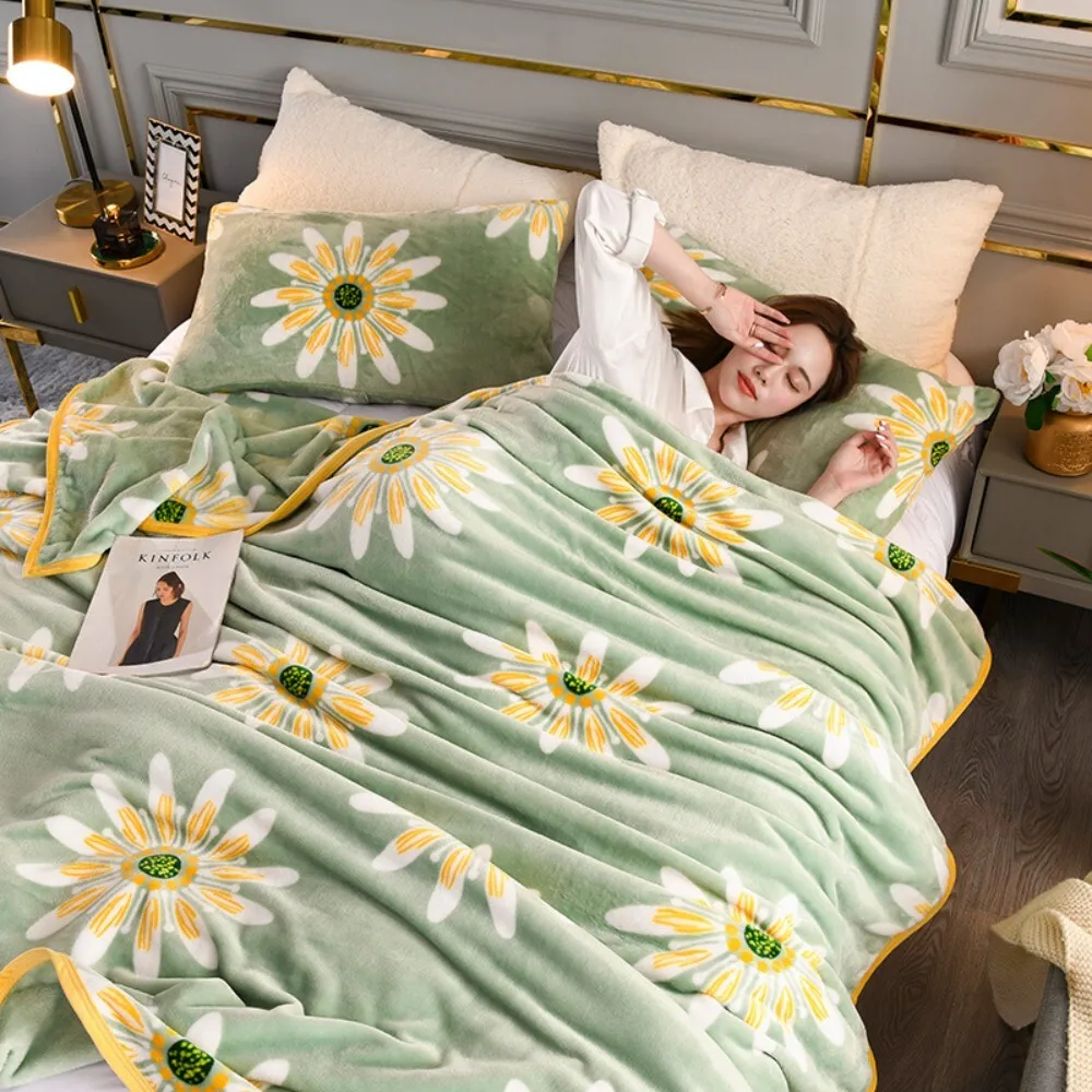 الشتاء الحليب المخملية الفانيلا ملاءة سرير مزدوجة حجم واحد للطلاب عنبر قيلولة تكييف الهواء بطانية ناعمة مريحة للسرير