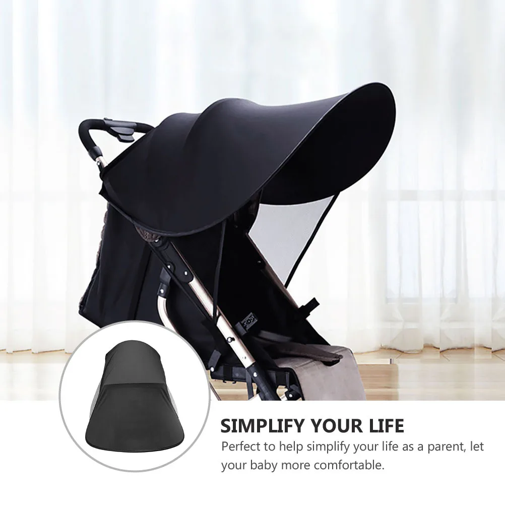 

1Pcs Stroller Sunshade Uv Protection Breathable Material Easy Carry Anytime Stroller Sunshade Full-Cover Sun Shade