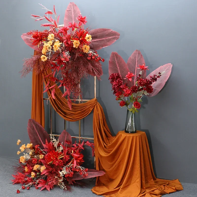 Artificial Flowers Wedding Backdrop Arch Arrangement Flower Decoration Party Window Display Props Home Decoration Accessories