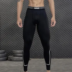 Mallas ajustadas de compresión deportivas para hombre, pantalones de entrenamiento muscular, pantalones para correr, pantalones de Yoga secos, chándal de entrenamiento