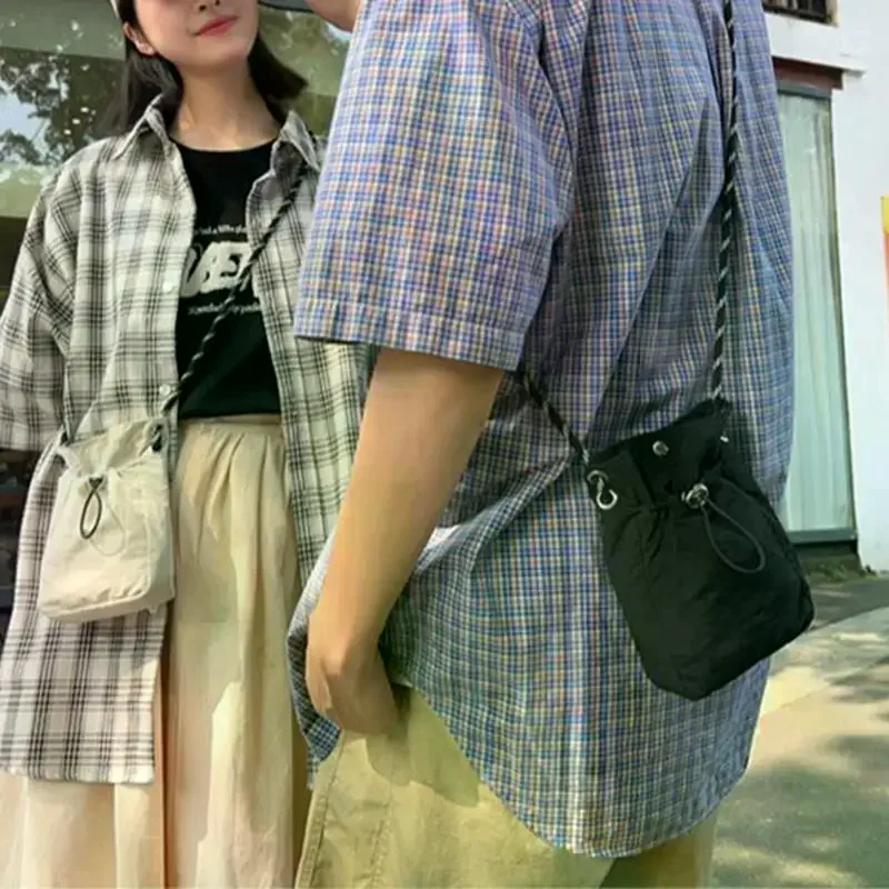 

Nylon Crossbody Bag Soft Mini Phone Wallet Multifunctional Square Shoulder Bag Crossbody Purse Canvas Purse Messenger Bag