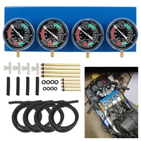 Probador de motocicleta para carburador de 2/4 cilindros, Kit sincronizador de carburador, juego de medidores de prueba de equilibrador de encendido, herramientas de diagnóstico de motocicleta