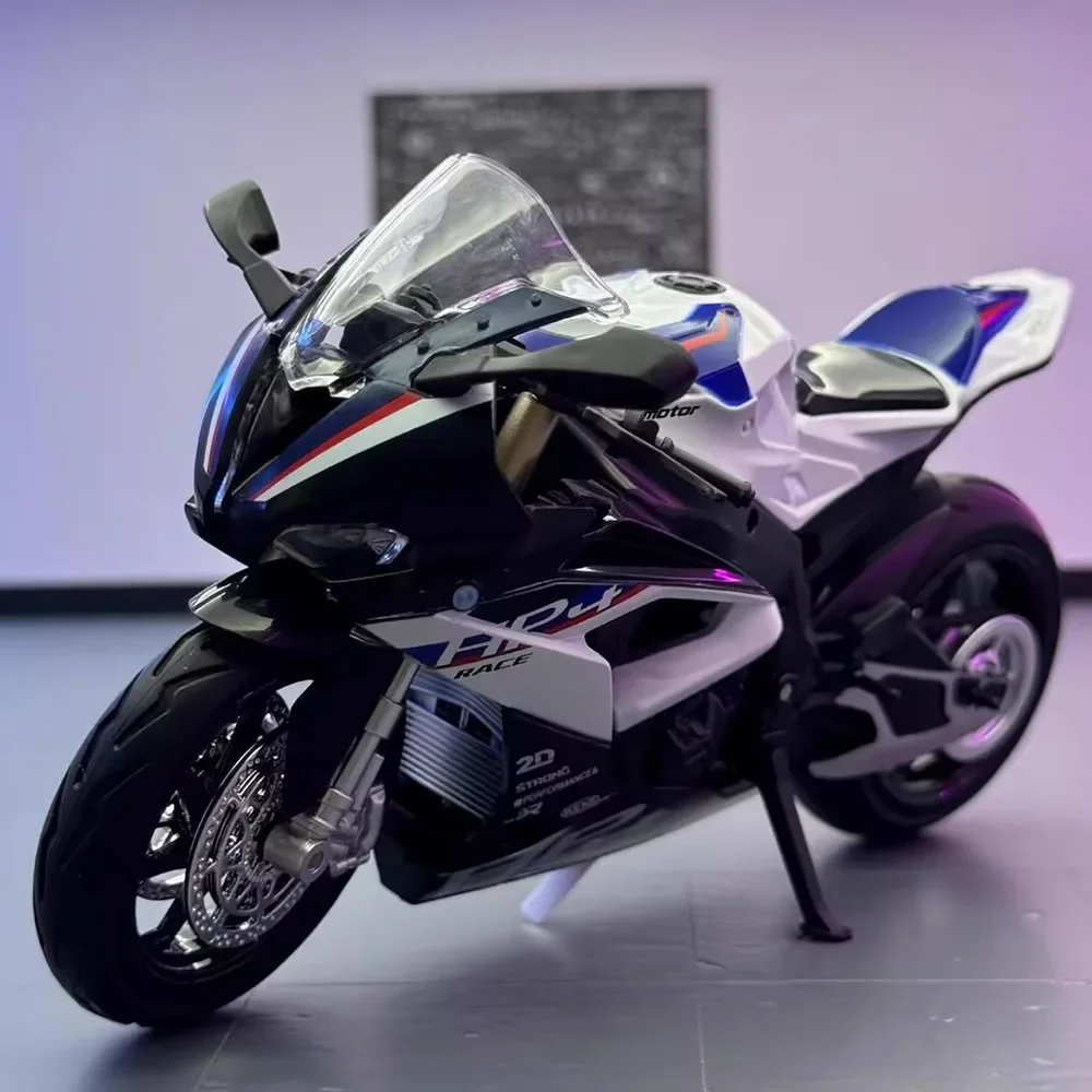 

1:12 Alloy Diecasting HP4 Motorcycle Toys Models Cars Sound Light Toy Wheel Can Turned Racing Motorcycles Perfect Gifts for Boys