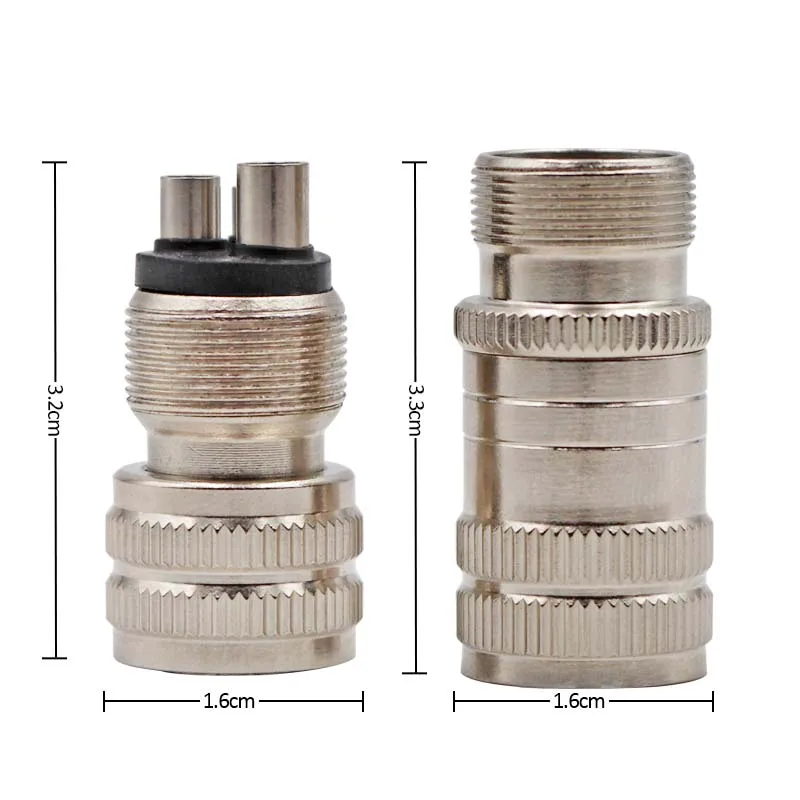 

Dental Turbine Handpiece Adapter 4 Holes 2 Holes Changer Connector For High Speed Handpiece Spare Parts Tool Tubing Hose