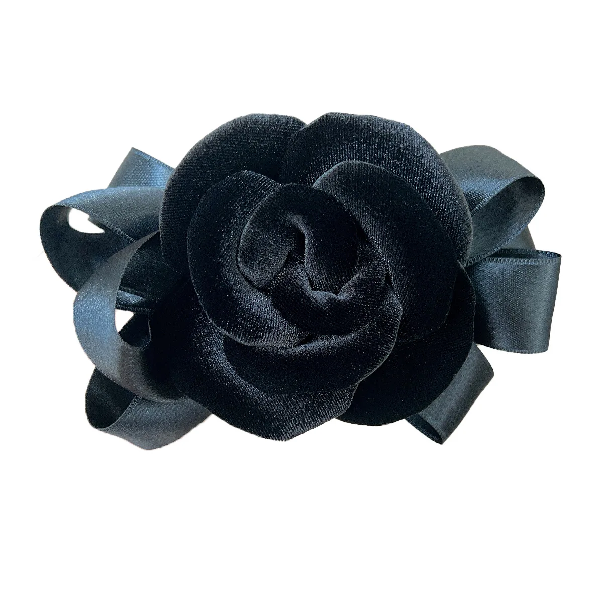 2025-outono-inverno-veludo-rosa-flor-grampo-de-cabelo-com-luxuoso-arco-de-cetim-primavera-clipe-elegante-acessorio-de-cabelo-diario-para-mulher