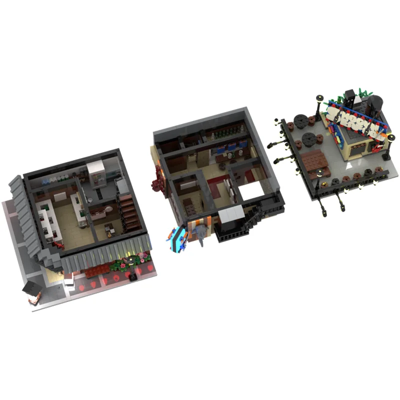 2765pcs MOC Shogun Zeevruchten Restaurant Gemaakt Model Gebouw Kerstcadeaus Blokken Architectuur Monteren Speelgoed DIY Idee Baksteen