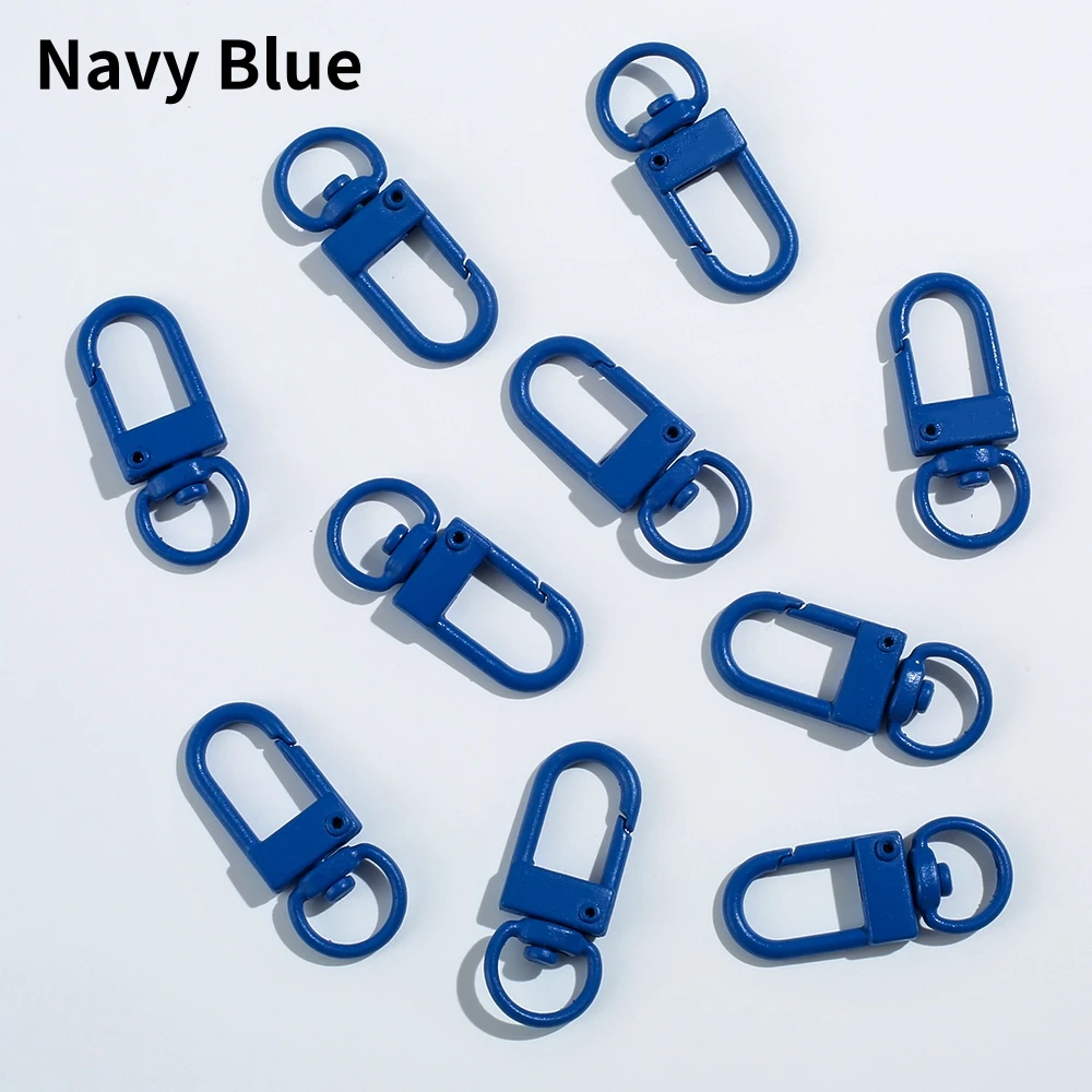 10/20pcs Colorful Metal Plated Lobster Clasp Hooks
