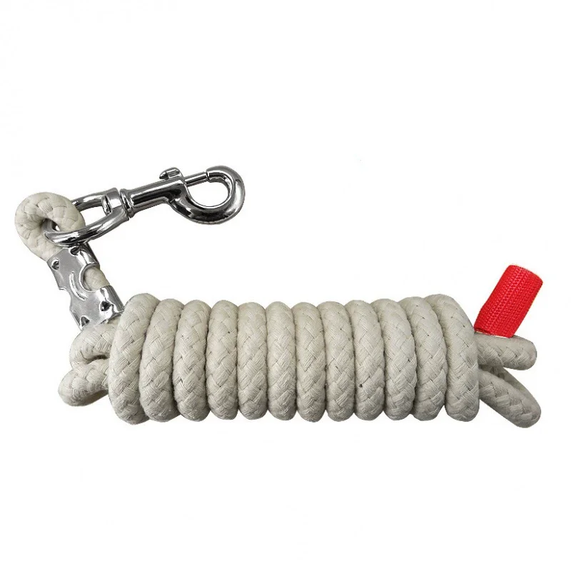

Cotton Material Horse Lead Rope with NP Clamp& Big Alloy Snap.