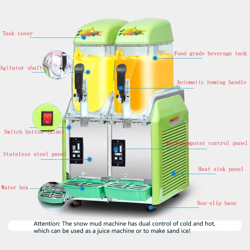 Slushy Machine Automatic Drink Dispenser Juicer Beverage Granizing Snow Smoothie Slush Maker For Business