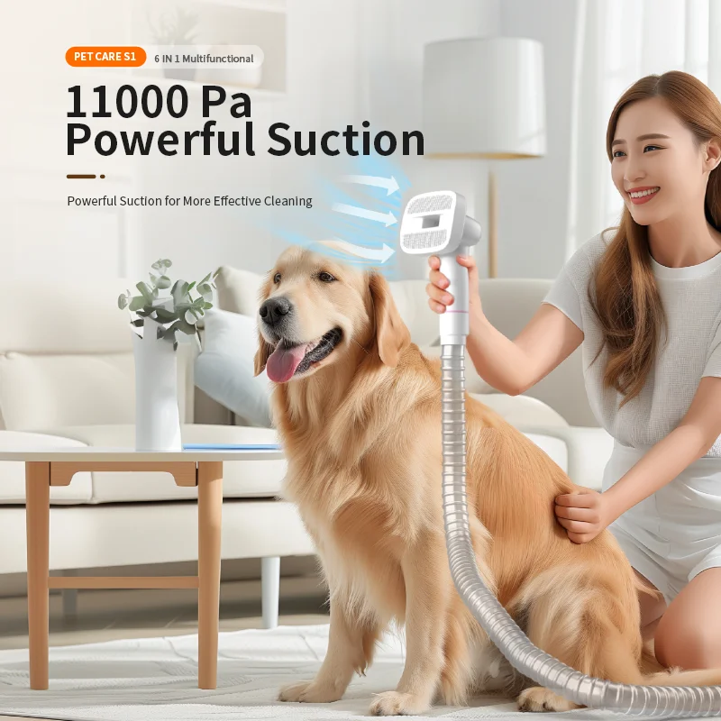 Pet Supplies Manufacturers Suppliers Wholesale Cat Hair Brushes Vacuum Low Noise Dog Pet Hair Grooming Vacuum Cleaner Kits