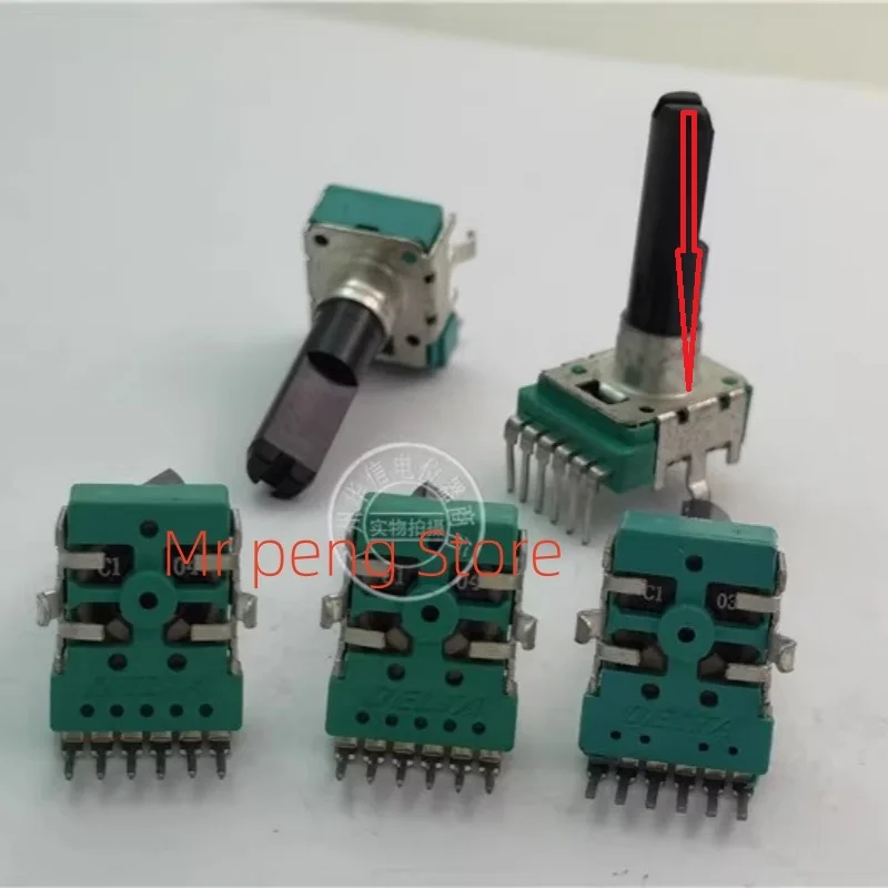 1pcs for Difeng 142 vertical dual potentiometer C10K B10K A10K C100K handle 30MMF with center point