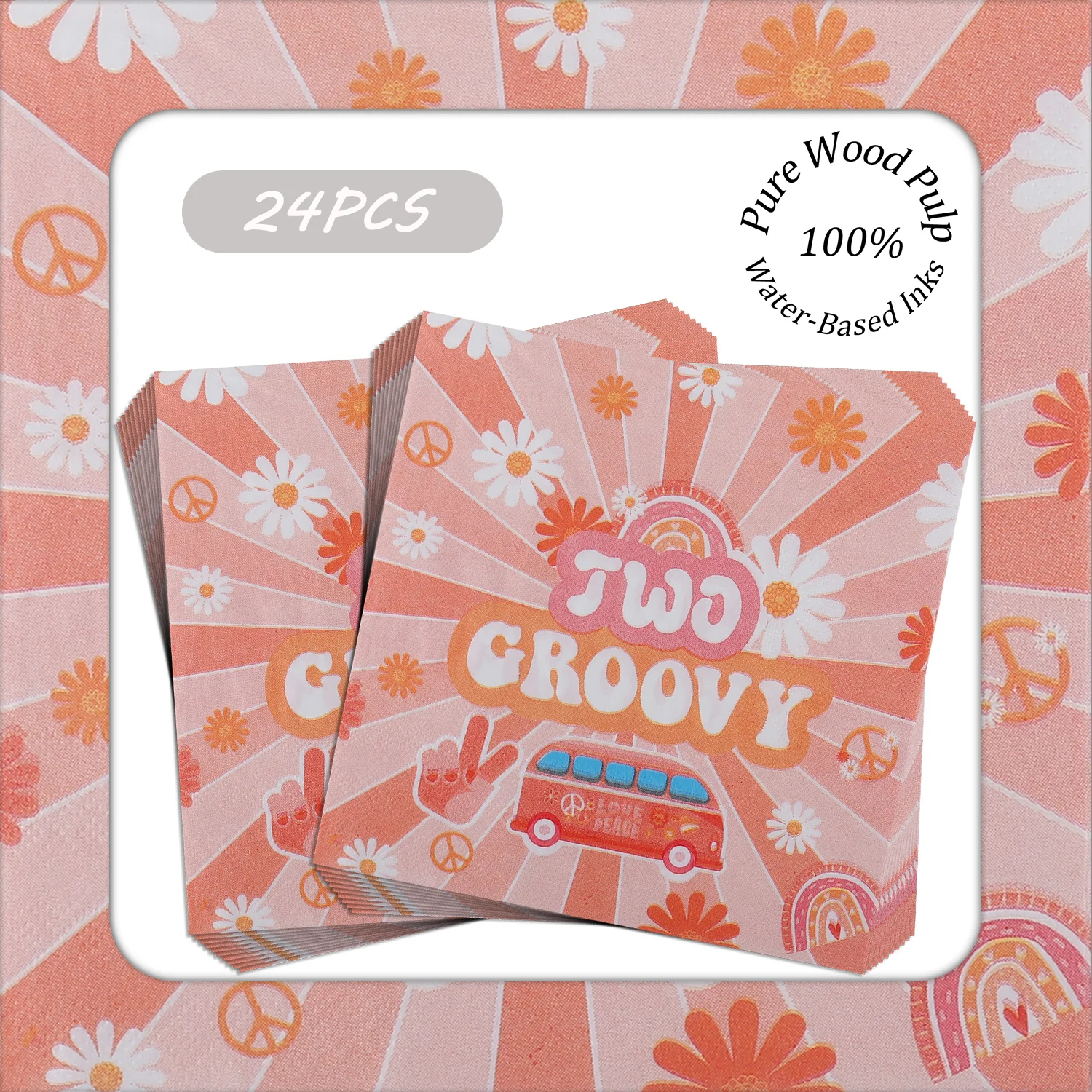 33x33 см бумажные салфетки с принтом