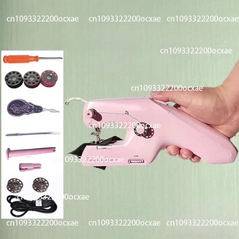 Fully automatic handheld double-line small electric sewing machine household small mini desktop simple sewing machine
