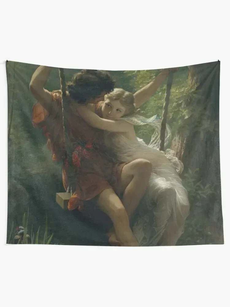 Pierre-Auguste Cot. Springtime, 1873. Tapestry Carpet On The Wall Decorative Wall Murals Tapestry