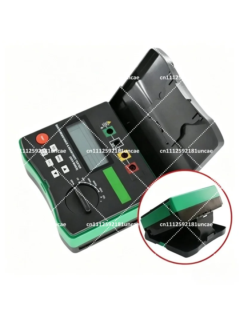 Digital Ground Resistance Tester 0-20.99kΩ Soil Resistivity Meter for Electrical Earth Testing