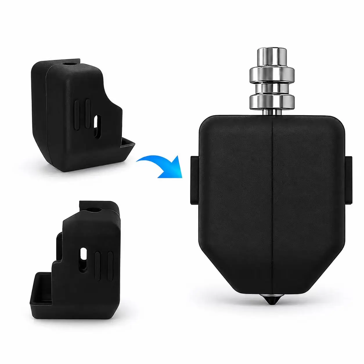 Für Anycubic Kobra X Hotend Silikon-Sockel & Düsenreinigungsbürsten-Set, Hochtemperaturbeständiger Düsenwischer Reinigungswerkzeug Kopfteile – Detail 3