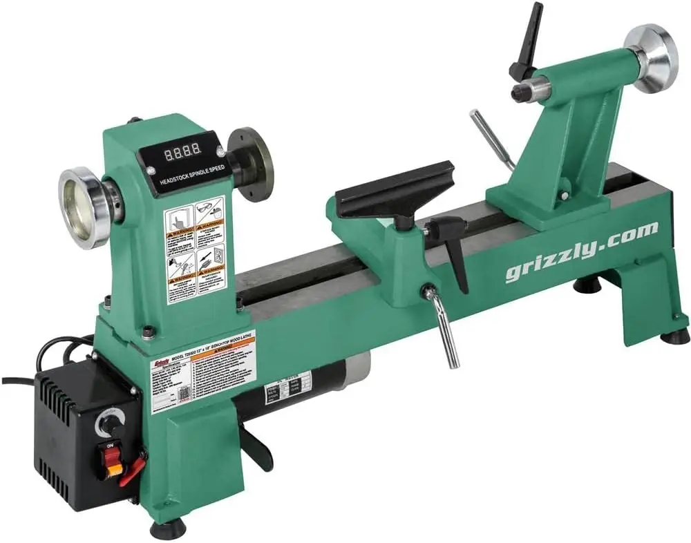 

Grizzly Industrial T25920-12" x 18" Variable-Speed Benchtop Wood Lathe